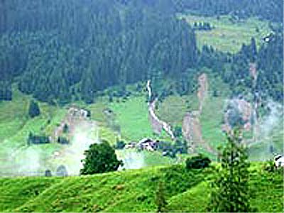 August 2005 - Murenabgänge im Kleinwalsertal