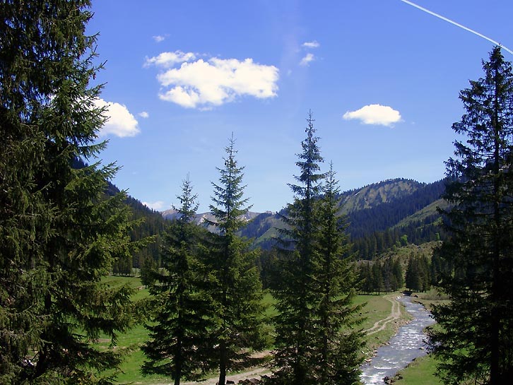 Blick von der Melköde talauswärts