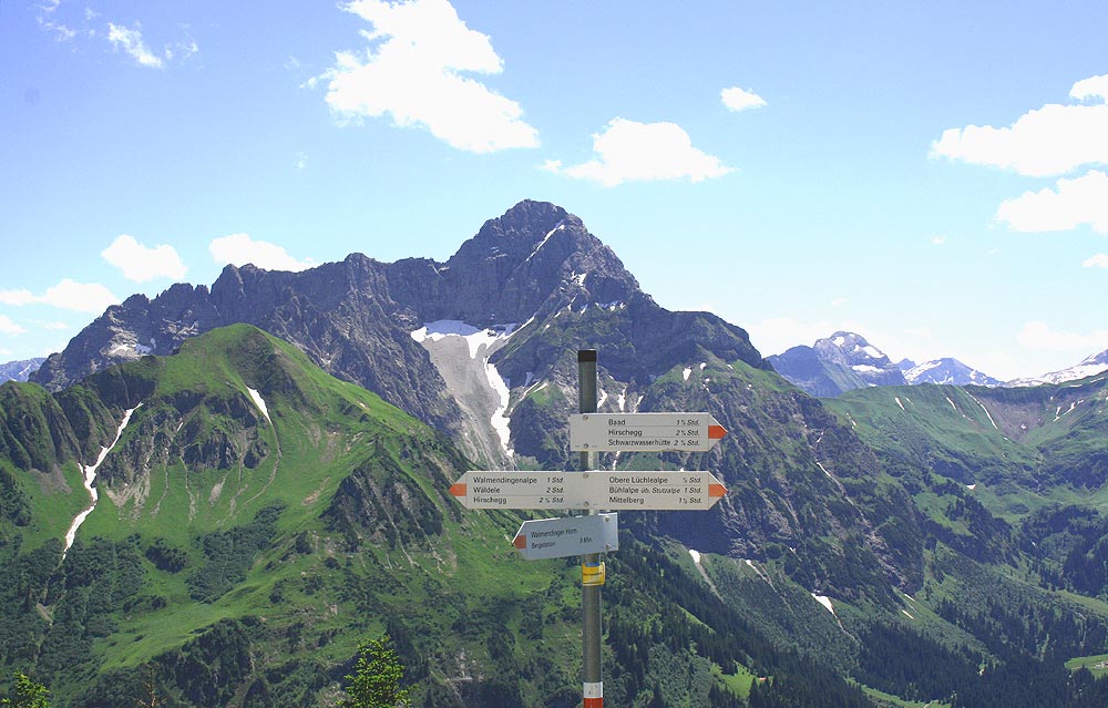 Großer Widderstein (2533 m) - der Höchste im Kleinwalsertal