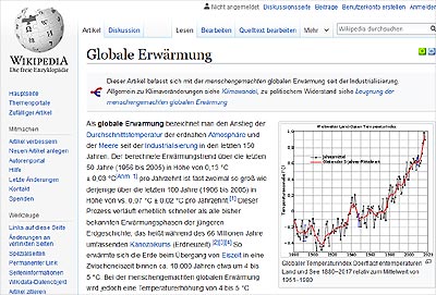 Wiki Globale Erwärmung